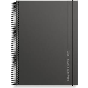Burde Kalender Organizer & Notes 2027 svart