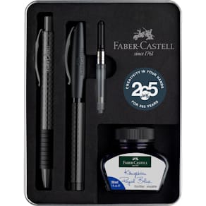 Geschenkset Faber-Castell Essentio Carbon, 3-tlg.