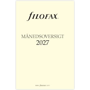 Månadsöversikt Pocket 2027 Dansk