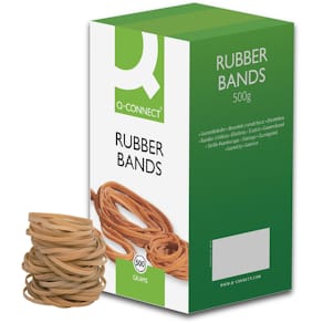Elastieken Q-CONNECT, breedte 3 mm, lengte 80 mm, nr 32, doos