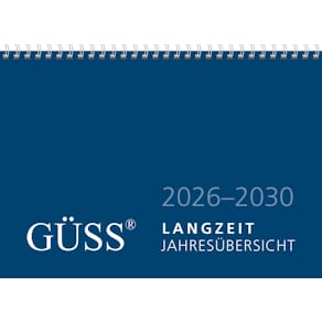 Wandkalender GÜSS, A4 quer, 5 Jahre, 1 Jahr/1 Seite