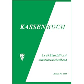 Kassenbuch PVP, A4, 2x40 Blatt, selbstdurchschreibend
