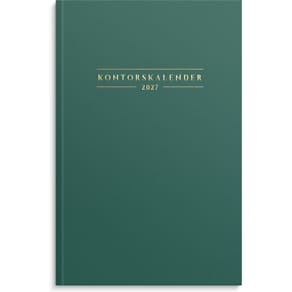 Burde Kontorskalender 2027 grön