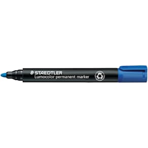 Marker Staedtler Lumocolor 352-3, 2 mm rund spids, blå, 10 stk