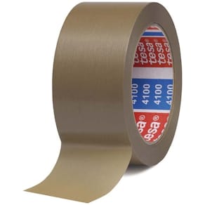 Pakketape tesa 4100 low noise brun, 50mm x 66m, 65 µm, 6 rl