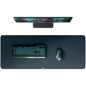 Gamingmatta/skrivbordsunderlägg 40x100 cm XL grå