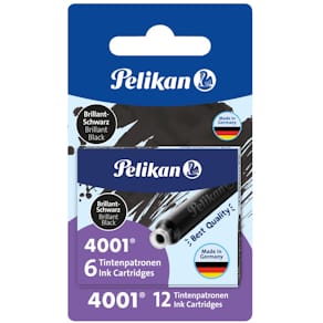 Tintenpatrone Pelikan 4001 TP/6, brillant-schwarz