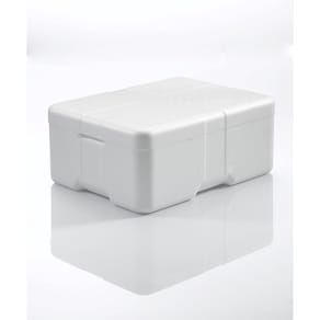 EPS skum, 400 x 300 x 165 mm PS, hvid, palle 104 stk