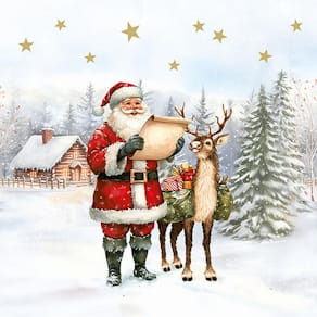 Servett Dear Santa 3-lags 33x33cm 20/fp