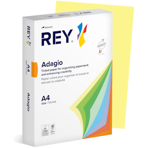 Färgat kopieringspapper Rey Adagio A4 80g 500/fp Canary