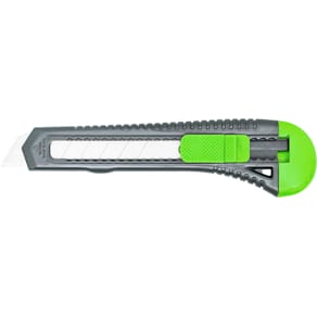 Cutter Q-CONNECT Medium Duty, 18 mm, zwart/groen