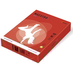 Kopierpapier Maestro Color Pastell, A5, 80 g/m², korallenrot, 500