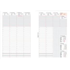 Kalendereinlage Bind Maxi, A5, 1 Woche/2 Seiten