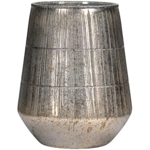 Windlicht Glas, grau