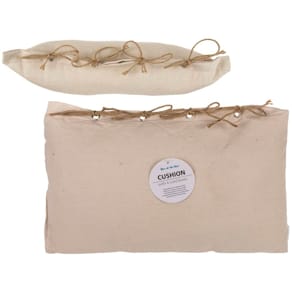 Kissen OUT OF THE BLUE, mit Kordel, beige