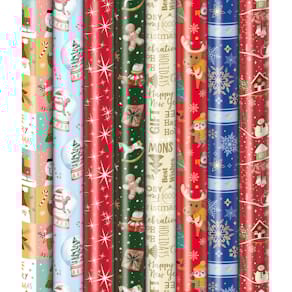 Geschenkpapierrolle ZÖWIE, Weihnachten, 3 m x 1 m, sortiert