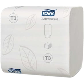 Toiletpapirark Tork Advanced 2-lags, FSC Recycled, 9072 ark