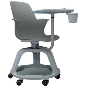 Skolestol BI-OFFICE m/bord grå