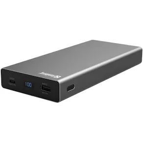 20.000 mAh PD 100W PowerBank USB-C, Alu