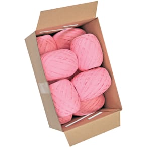 Geschenkband Goldina Raffia, Eiknäuel, 7 mm x 30 m, rosa