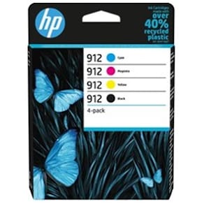 HP 912 C/M/Y/K Ink Cartridges 4-pack Blistered