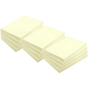 Notes LYRECO recycled 50x40mm gul 12/fp