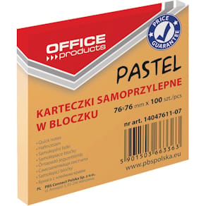 Memoblok Pastel, 76 x 76 mm, 100 vel, pasteloranje