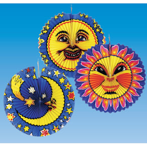 Lampion Noname Mond, rund, Ø 36–42 cm, sortiert