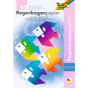 Regenbogenpapier Folia, Mappe, 10 Blatt