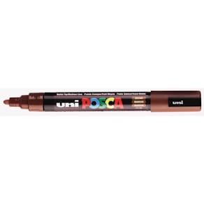 Paintmarker Uni POSCA PC-5M, 1,8–2,5 mm, bruin