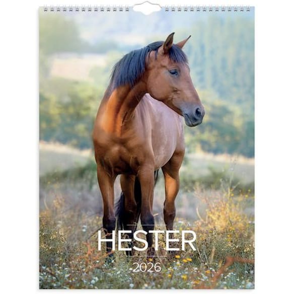 Veggkalender GRIEG 2026 Hester