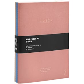 KOZO Skrivhäfte A5 3 Pack Sand Windsurfer Muted Blush