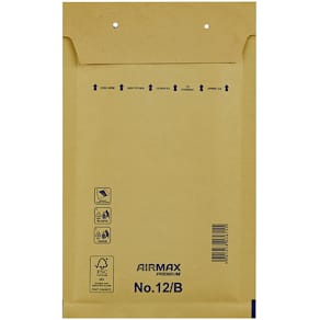 Boblekuvert brun 12/B 140x225 mm, peel & seal, 200 stk