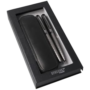 Schreibgeräteset Online Eleganza, mit Etui, titan