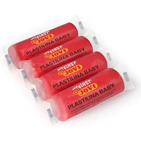 Modellera PLASTILINA Baby 18x38g röd
