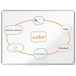 Whiteboard NOBO premium stål 120x90cm
