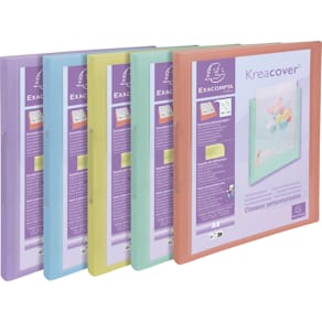 Ringbuch Exacompta Kreacover Pastell, A4, 2 Ringe, 15 mm, sort
it