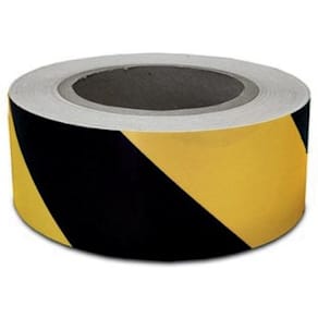 Waarschuwingstape ft, 50 mm x 66 m, zwart/geel