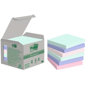 Haftnotizblock Post-it Recycling Notes Mini Tower Pastel Rainbow,