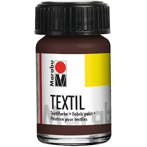 Textilfarbe Marabu Textil, dunkelbraun, 15 ml