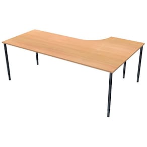 Bord vänster 200x120cm boklaminat/svart