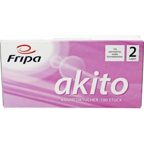 Kosmetiktücher Fripa Akito, 2-lagig, 100 Stück