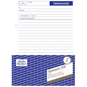 Telefonnotiz Avery Zweckform 1018, A5, 50 Blatt
