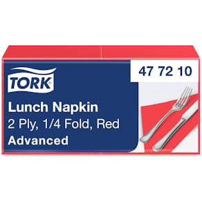 Servett TORK Lunch 2-lags röd 200/fp