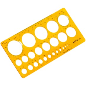 Kreisschablone Aristo 25 Kreise 1–36 mm