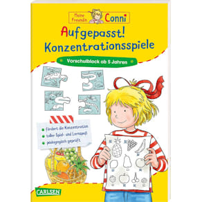 Beschäftigungsbuch Carlsen Aufgepasst, Conni
