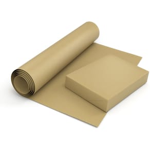 Kraftpapir 80 g/m², 1500 mm x 50 m, brun, kerne 50 mm, 5 ruller