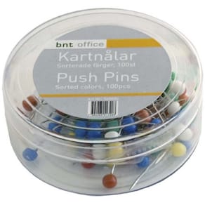 Kortnåle BNT assorterede, 4×20×4 mm, 100 stk