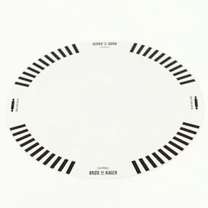 Kagepap rund Ø18 cm, sort/hvid, fødevaregodkendt, 500 stk