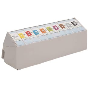 Schiebeschachtel Leitz Orgacolor Depot, sortiert, 10 x 500 Stück